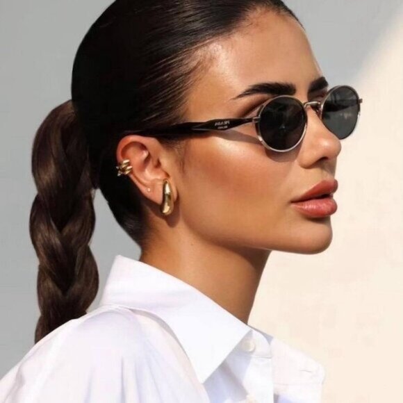 Final Price! Prada PR65ZS ZVN70L Gold Green Sunglasses - Picture 4 of 13